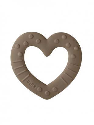 BIBS kramtukas Baby bitie heart /Dark Oak