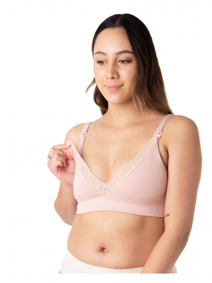 Nursing Bra My Necessity, Caress Regular, HotMilk, Black (pink)