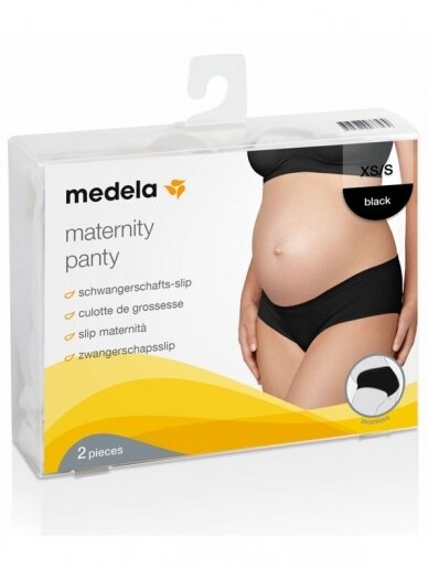 Seamless maternity panties, 2 psc., , Medela (Black) 1