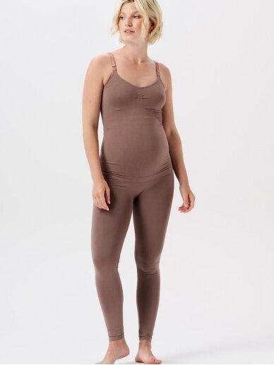 Seamless leggings Cara Sensil® Breeze - Deep Taupe, Noppies 2