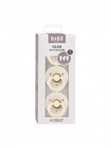 BIBS lutt, Try it , 3 tk., Ivory, 0+ 1