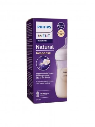 Pudel Philips AVENT Natural SCY903/01, 1+ kuud, 260 ml