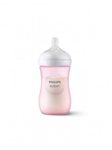 Philips Avent Natural Response Bottle 260ml, 1m+ (pink) 1