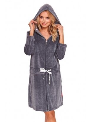 Maternity nursing robe by DN (dark grey)