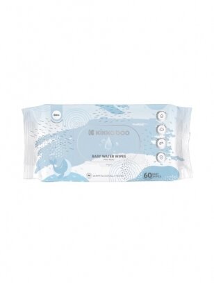 Pure Water Wipes 60 pcs, Kikkaboo