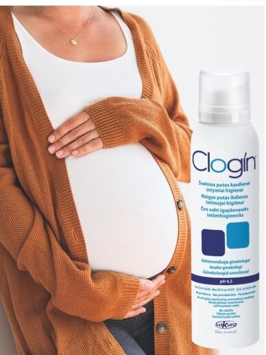 Intimate hygiene cleansing foam after childbirth, CLOGIN 1