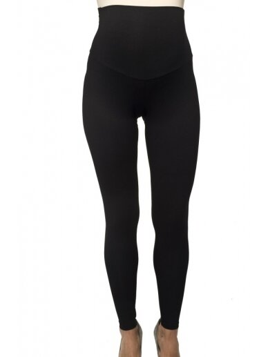 Viscose material maternity leggings by Torelle (black)