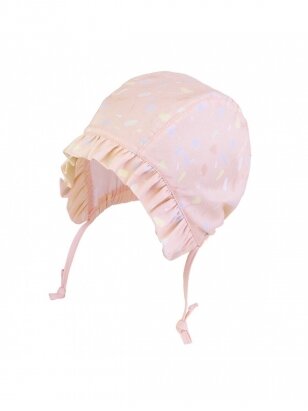 TuTu hat with laces for baby, UV+30 (light pink/mix)