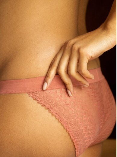 Panties SERENA, Terracotta, Cache Coeur 3