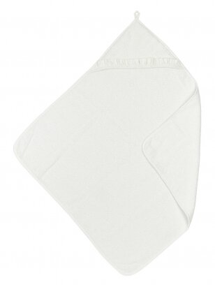 Bathcape basic terry 80x80, by Meyco Baby (White)