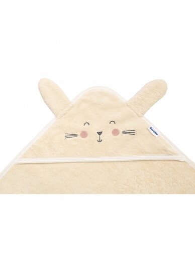 Terry cotton towel 90x90, Sensillo (Ecru bunny) 3