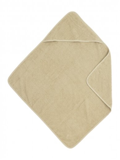 Bathcape basic terry 75x75, by Meyco Baby (Sand)