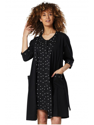 Maternity nursing nightwear set by CC (black)