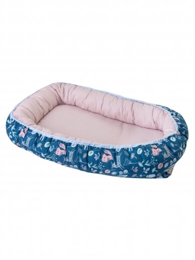 Baby Nest, Prestige, by BM (Navy/Pink)