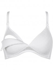 Bra for pregnant and nursing, Naturana (white)