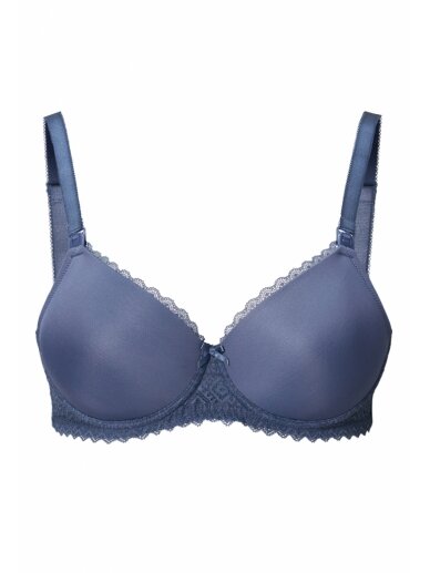 Padded nursing bra Geo Lace by Noppies (blue)