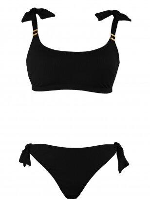 Two -part swimsuit, Cache Coeur (black)