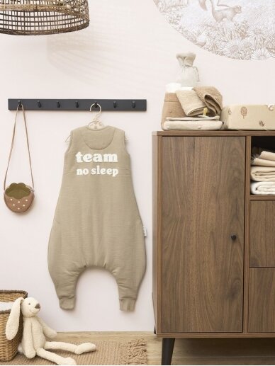 Baby sleep overall winter jumper 92cm, TOG 2.0, Meyco Baby Taupe/offwhite 1