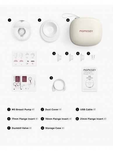 Momcozy Hands Free Breast Pump M5 - Double 5