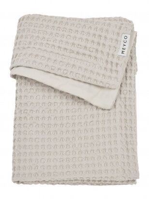 Waffle fabric blanket, 75X100, TOG 1.0 Meyco Greige