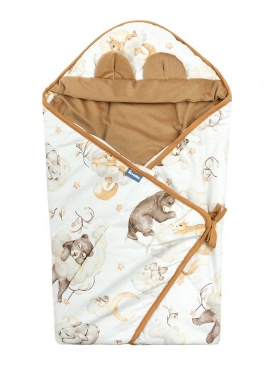 Blanket-envelope for car seat 115x115, Sensillo (Animals/clouds)