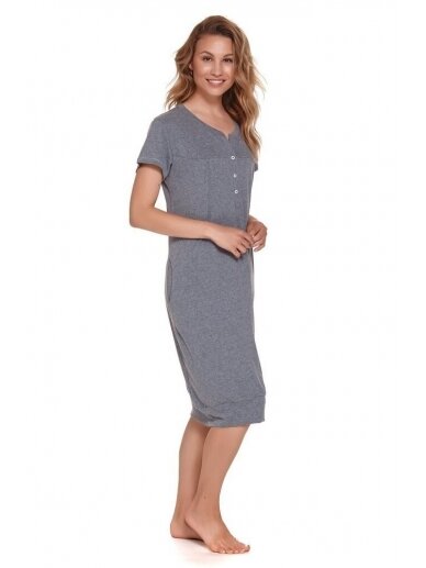 Nursing nightdress by DN (grey) 2