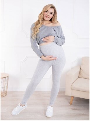 Maternity leggings, Classic, ForMommy grey)