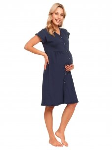 Organic cotton nightdress by DN (navy blue)