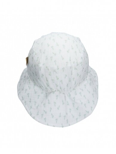 TuTu organic cotton hat-panama (white/green) 2