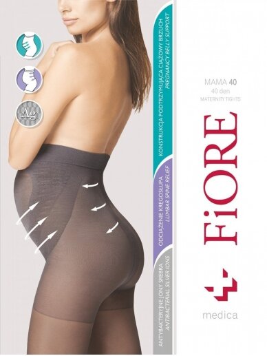 Maternity Tights 40 den, Fiore, (Natural)