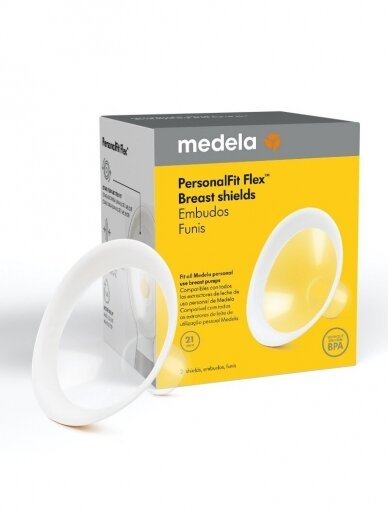 Rinnapumba lehter Medela PersonalFit Flex™ pehme äärega 21mm