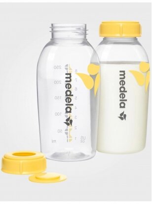 MEDELA piimapudel 250 ml kaanega, 2 tk.