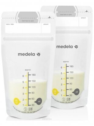 MEDELA rinnapiima säilituskott 180 ml, 25 tk.,