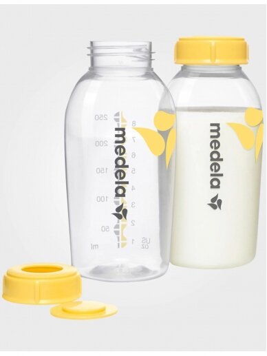 MEDELA piimapudel 250 ml kaanega, 2 tk. 1