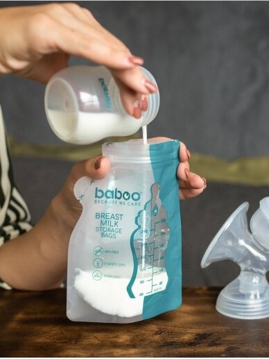 Bags for storing mother's milk, 25 units, Baboo 1