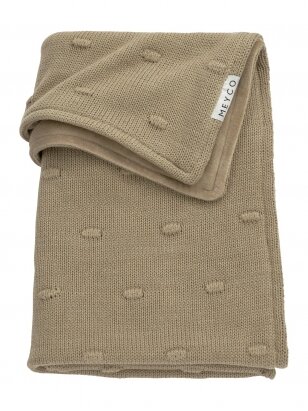 Blanket 75x100, Knots Velvet, TOG 2.0, Meyco Baby (Taupe)