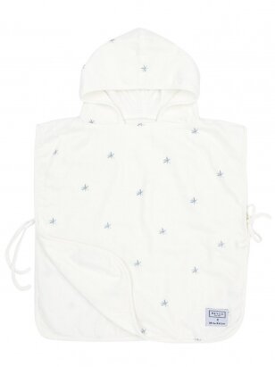 Terry bath poncho, 3-5years, by Meyco Baby (Denim)