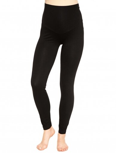 Viscose material maternity leggings by Torelle (black) 2