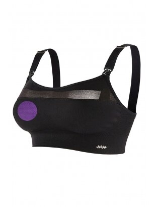 Maternity and nursing sports bra Woma by Cache Coeur (black)