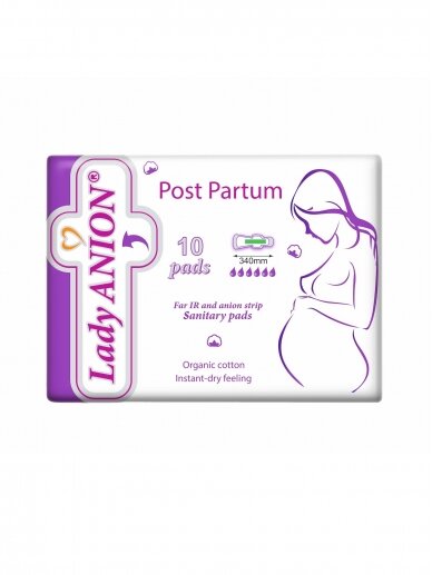 Sünnitusjärgsed hügieenisidemed Lady ANION Post Partum, 10 tk.