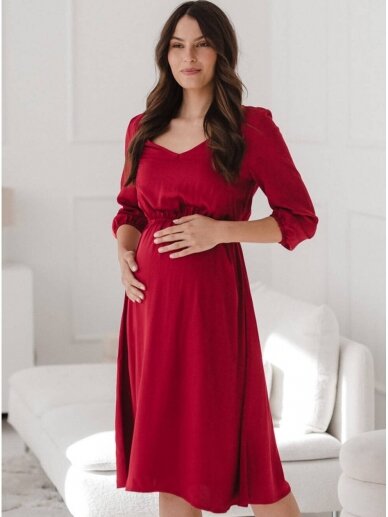 Dress for pregnant and nursing, Lovely, ForMommy (Red) 2