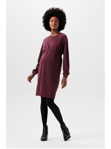 Dress with feeding function, Esprit, Plum Brown 2