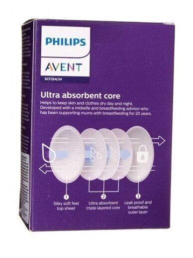 Ühekordsed rinnahoidja padjad 24 tk, Philips AVENT 4