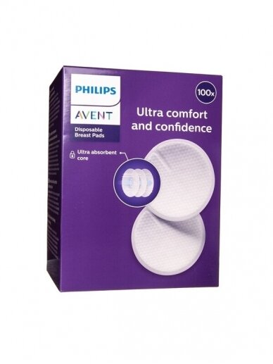 Ühekordsed rinnahoidja padjad 100 tk, Philips AVENT