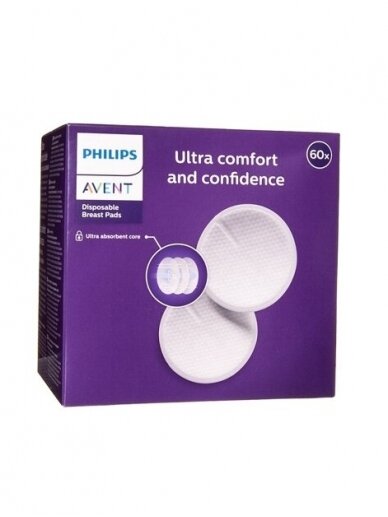 Ühekordsed rinnahoidja padjad 60 tk, Philips AVENT