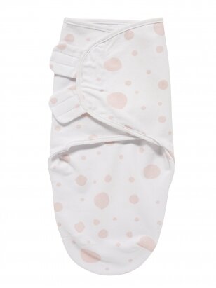 Baby Swaddle, 0-3 months by Meyco Baby (Dots - pink)